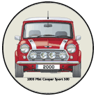 Mini Cooper Sport 2000 (red) Coaster 6